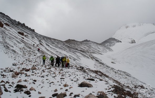 спуск с Чимтарги в Фанах